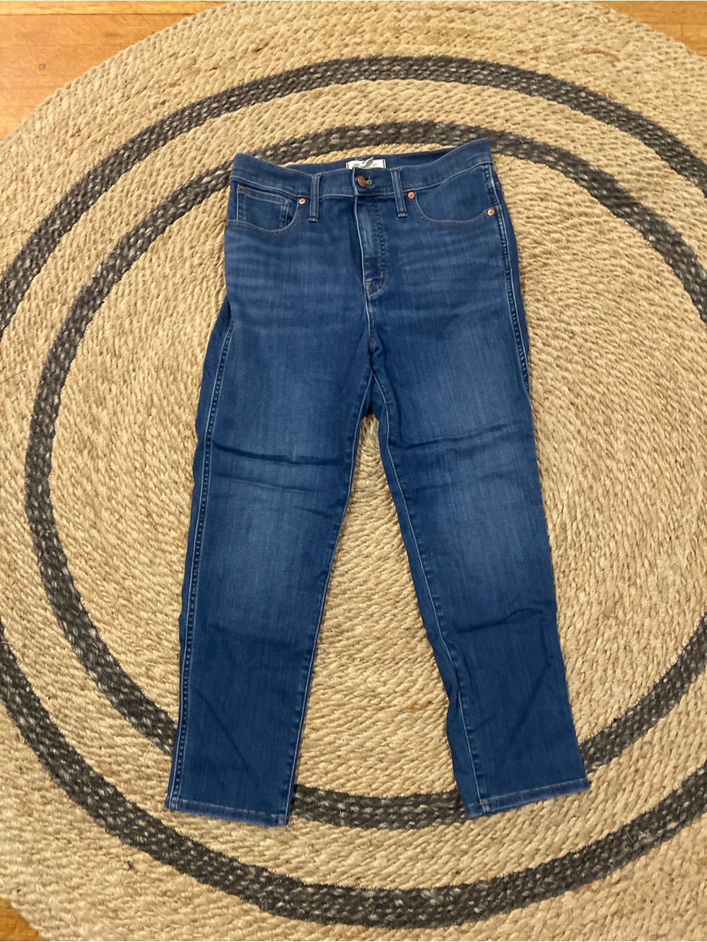 Madewell Women's Straight Leg Dark Blue Jeans